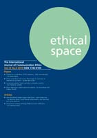 Ethical Space Vol.16 Issue 4