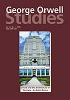 George Orwell Studies Vol.11 No.1